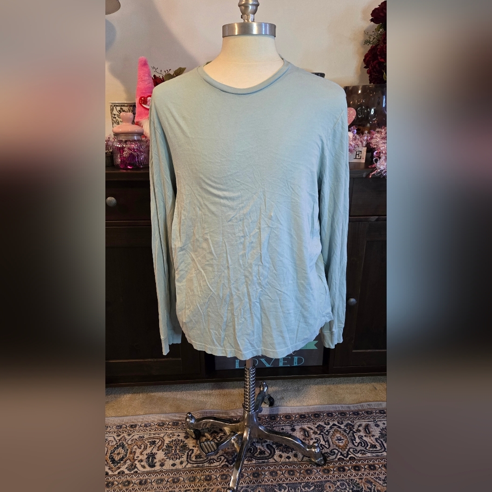 Light Blue Long Sleeve Top